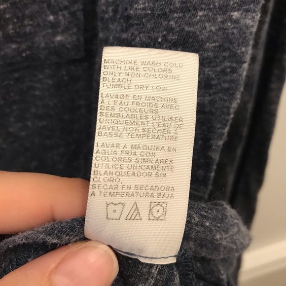 James Perse Boatneck Pocket Shirt 2 navy blue - Picture 9 of 9